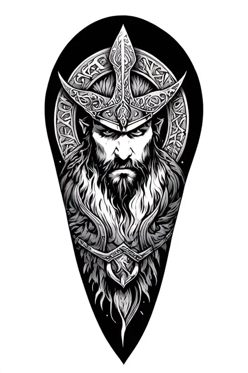 Filler Norse Mythology Leg Sleeve