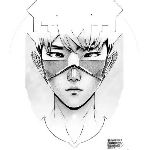 A Portrait Of A Stray Kids Member In A Cyberpunk Setting