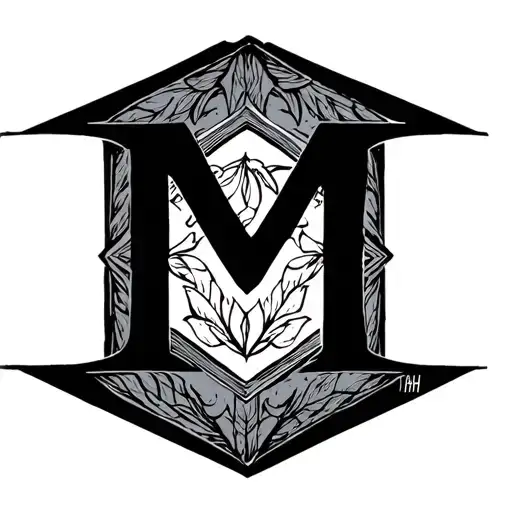 Initial To The M And H In Hexagon