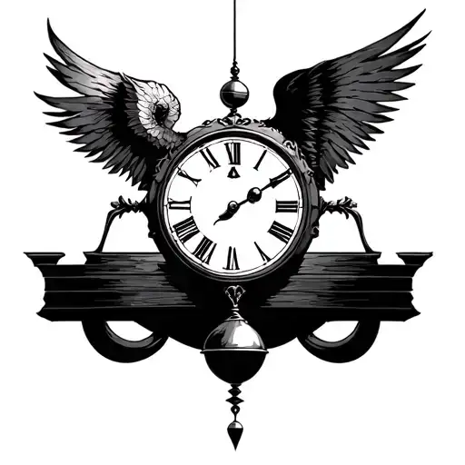 Divinatory Pendulum And Clock