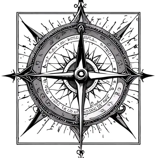 Divinatory Pendulum And Compass