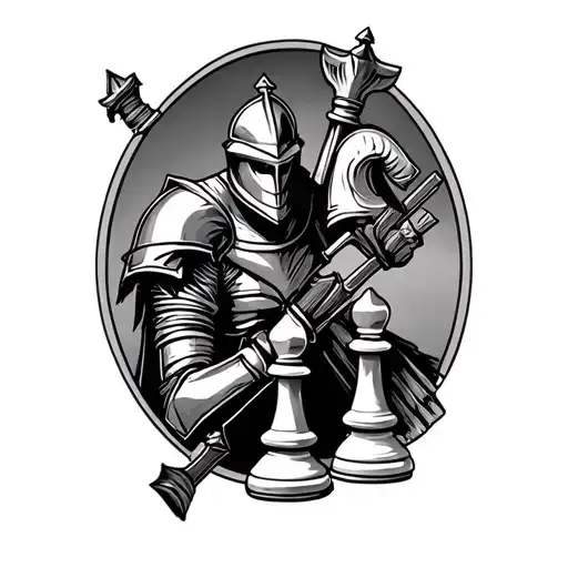 A Chess Knight Axing Another Chess Knight
