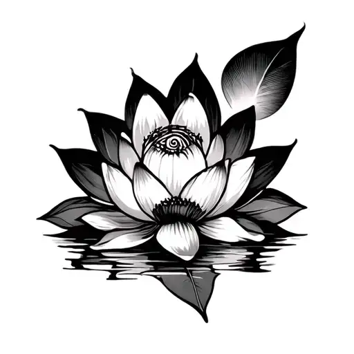 Pretty Lotus Flower And Eyeglasses Spiral Atrm