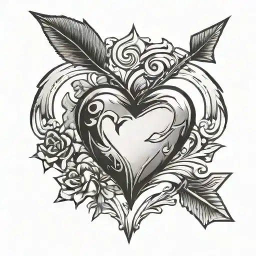 Love Heart With Arrow