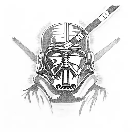 A Quality Assurance Auditor Wielding A Lightsaber While Surrounded By Native American Artifacts