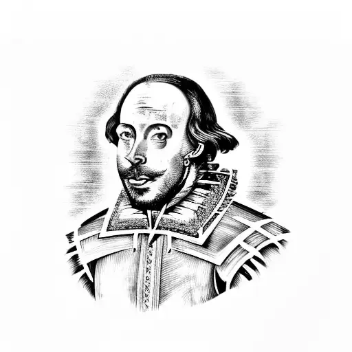Shakespeare Line Art