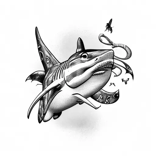 Butterfly With Shark