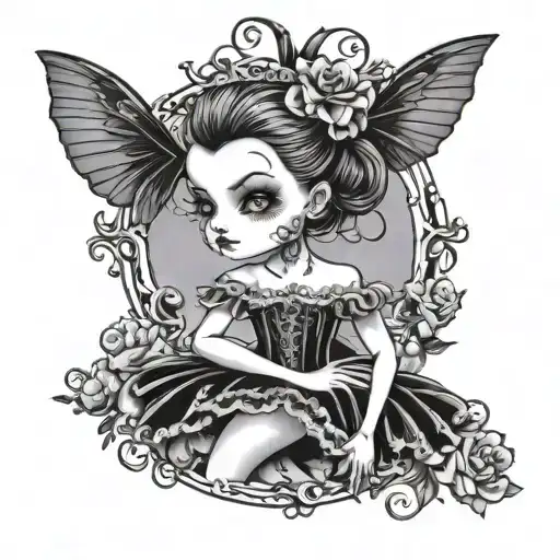 Gothic Ballerina Wind Up Figure