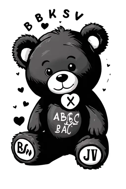 Teddy Bear Baby Abc Blocks Fore Arm