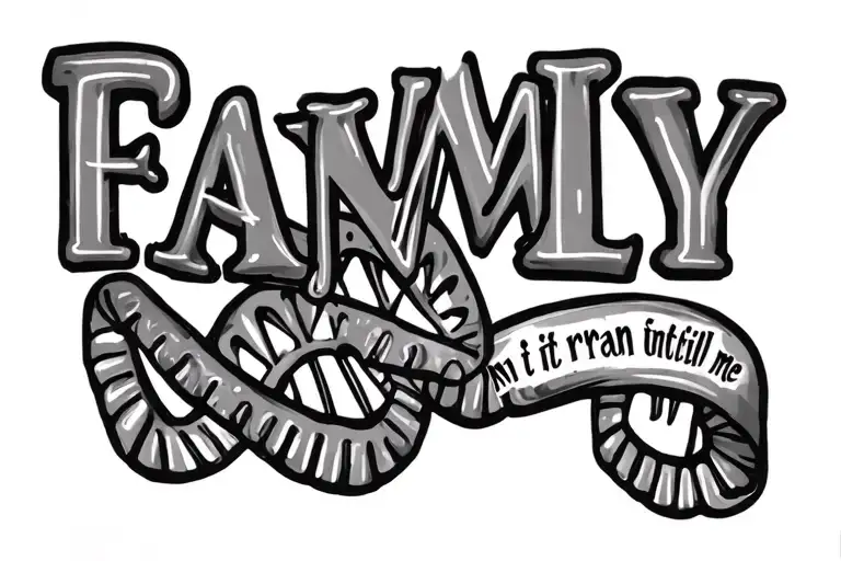 Dna With The Words Ran In My Family Until It Ran Into Me