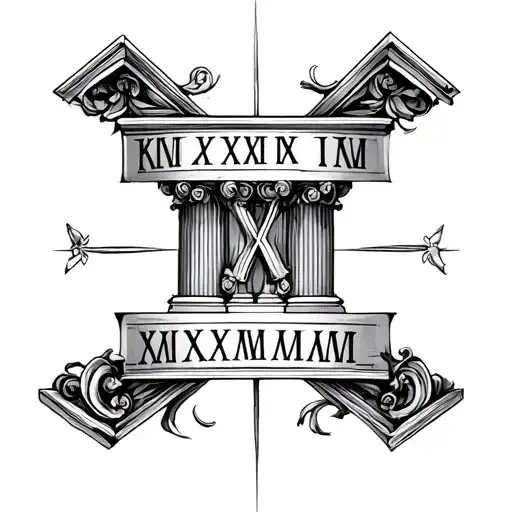 Roman Numerals And Columns
