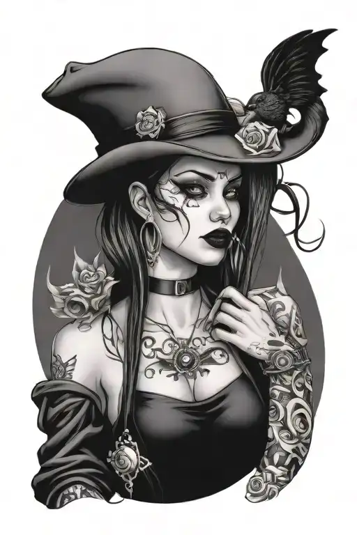 Goth Gangster Woman
