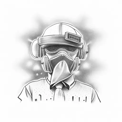 A Gangsta Kid Behind Of Him A City With Skylines