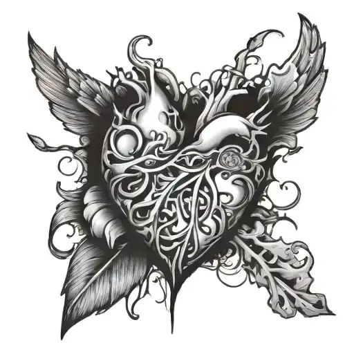 Broken Heart Saying I Love You