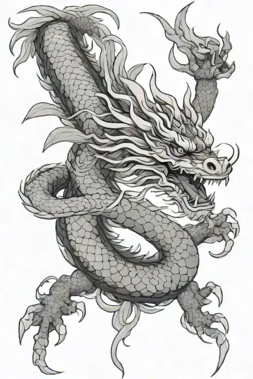 Japanese Dragon Emerging