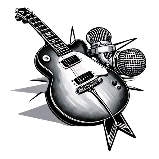 Guitar And Microphone Memorial