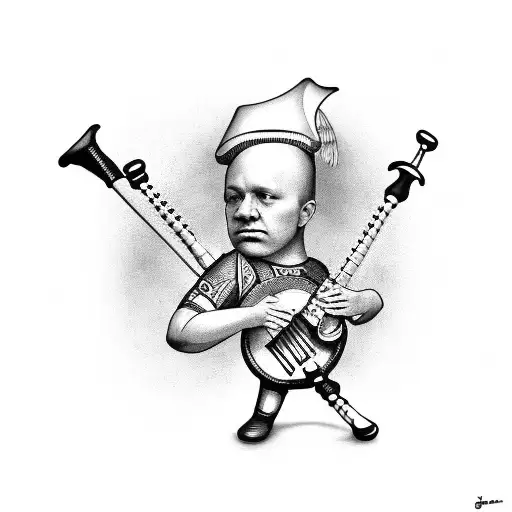 Guitar Bagpipe Drumsticks Irish