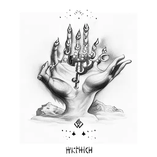 Hand Witch Tarot Cards