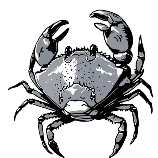 Zodiac Crab With Larkspur