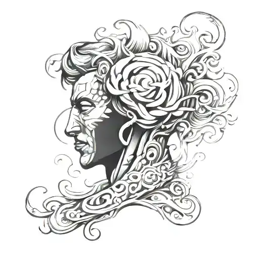 Symbolizing Pain That Grew In Success Man