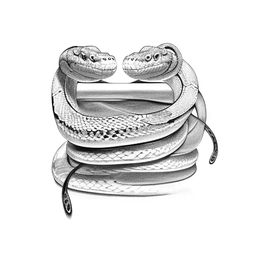 The Snake Wraps Around The Car