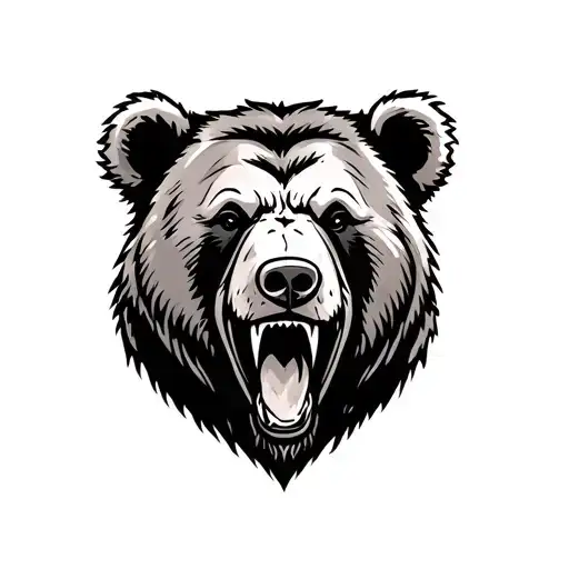 Traditional Bear Hear Roaring