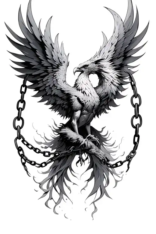 Phoenix Rising Breaking Free From Chains