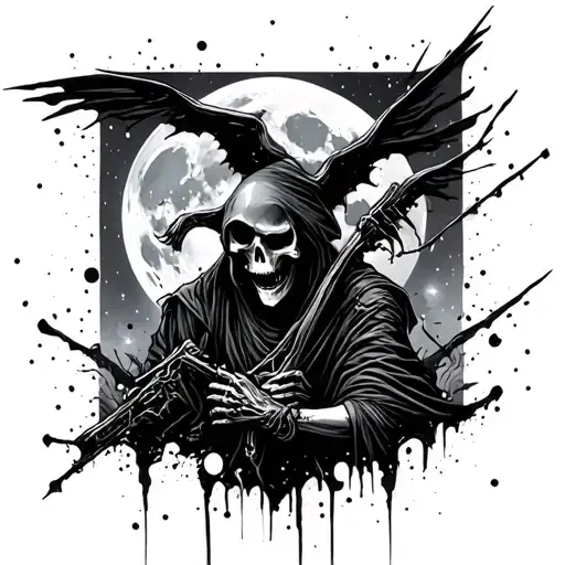 Trash Polka Reaper In The Night With Full Moon