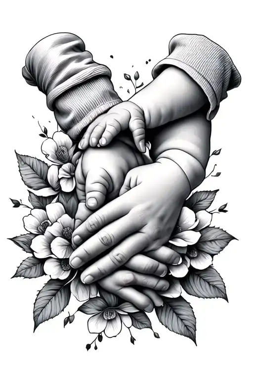 3 Baby Hand Holding Hand