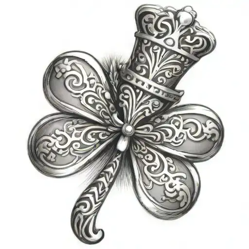 Shamrock With A Tilted Crown