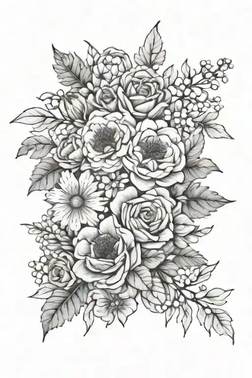 Birth Flower Bouquet