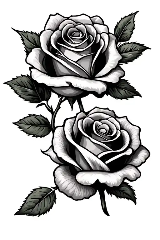 Dog Paw And A Rose With The Word Happy