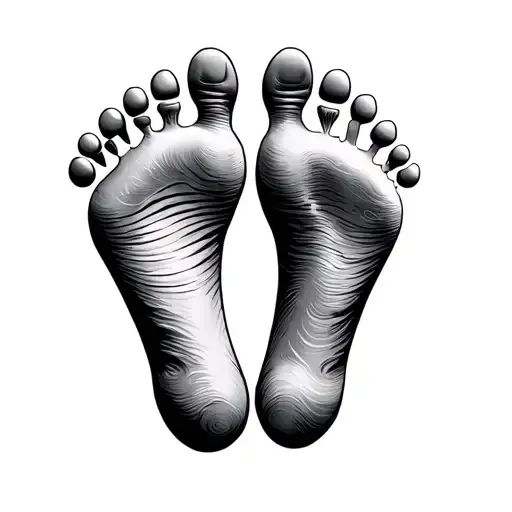 Baby Foot Print With Name