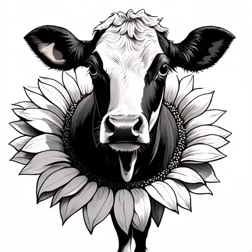 Sunflower Cow