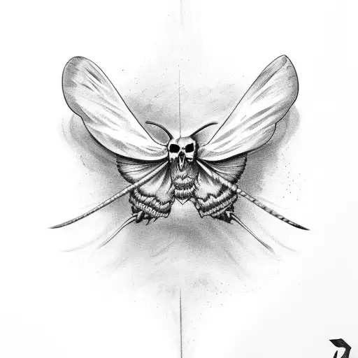 Moth With A Skull On The Wings