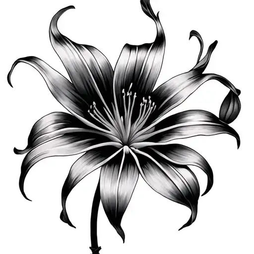 Red Spider Lily Flower