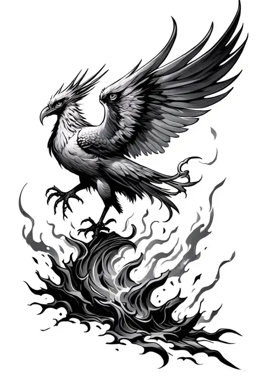 Phoenix Rising From Ashes