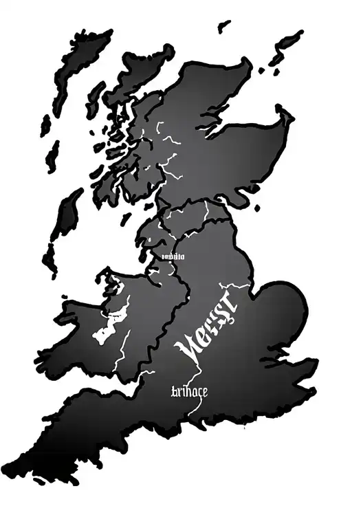 Uk South West Coast Line As A Pirate Map