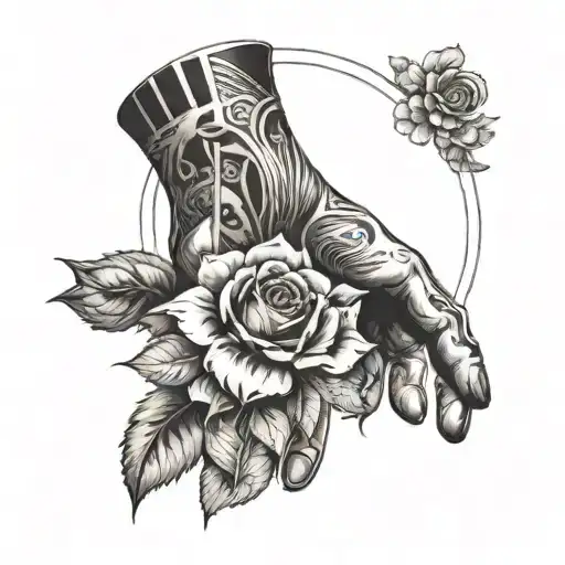 Marvel Theme Centered Around Custon Finger Print And Flowers