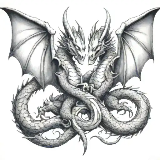 Two-headed Dragon Siamese Brother