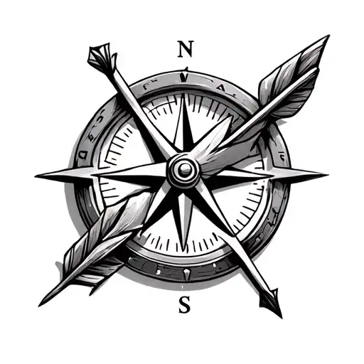 An Arrow And A Compass