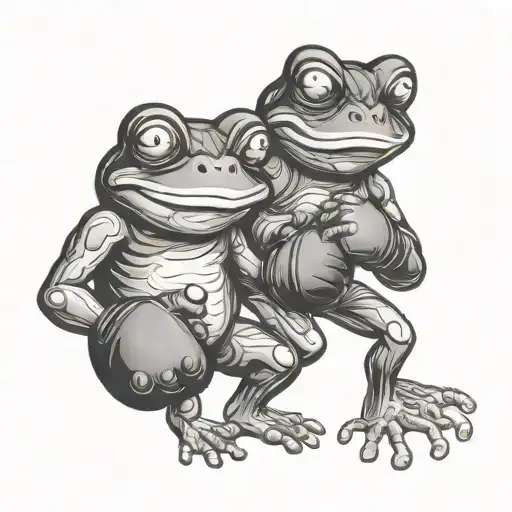 Frog And Monkey Boxing Gloves