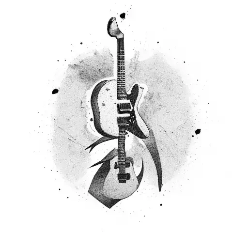 Guitar Fretboard With Old Hand