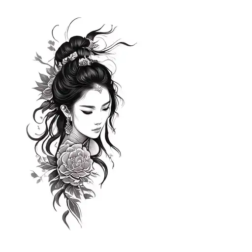 Asian Sleve Tattoo Design