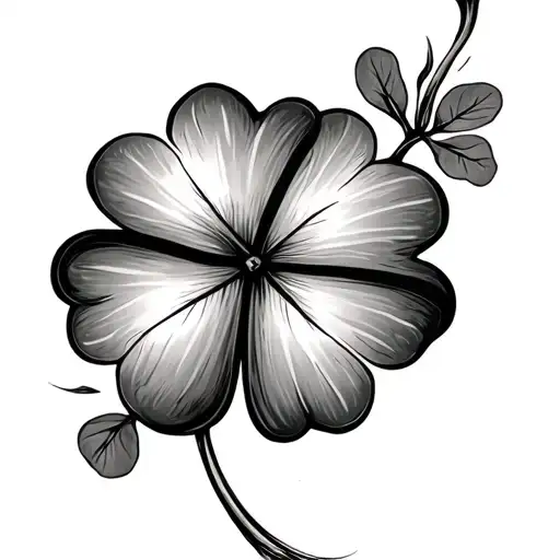 Four Leaf Clover Made Out Of Numbers