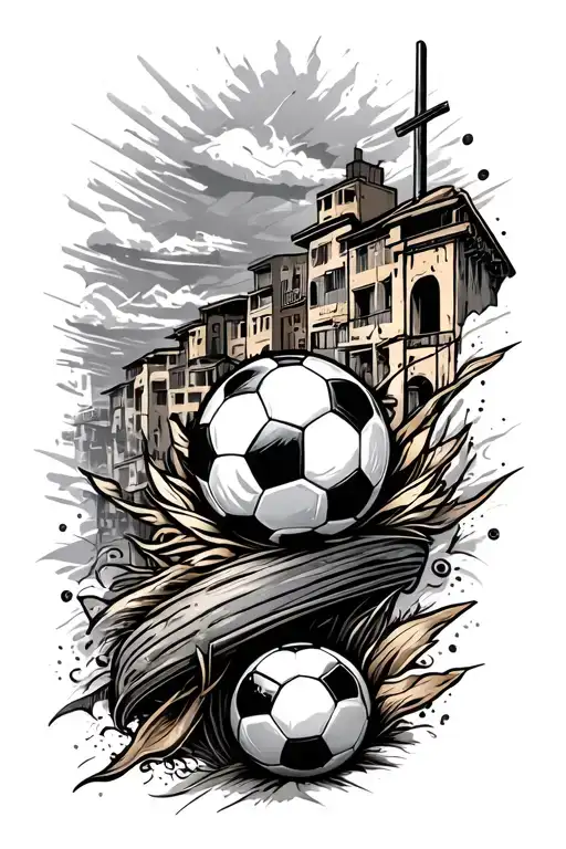 Soccer And Favela To Calf