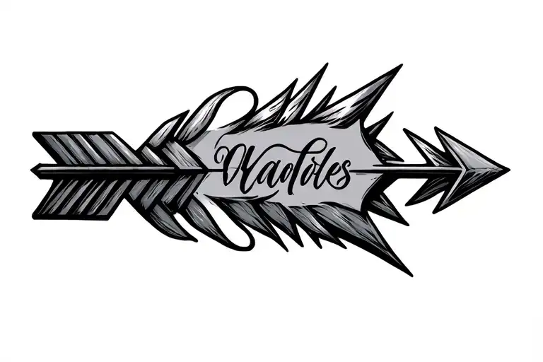 Arrow With Kids Names Incorporated