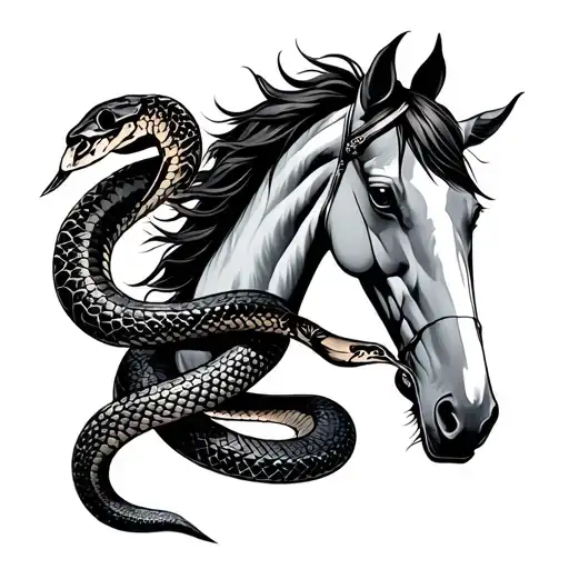 Horse And Snake