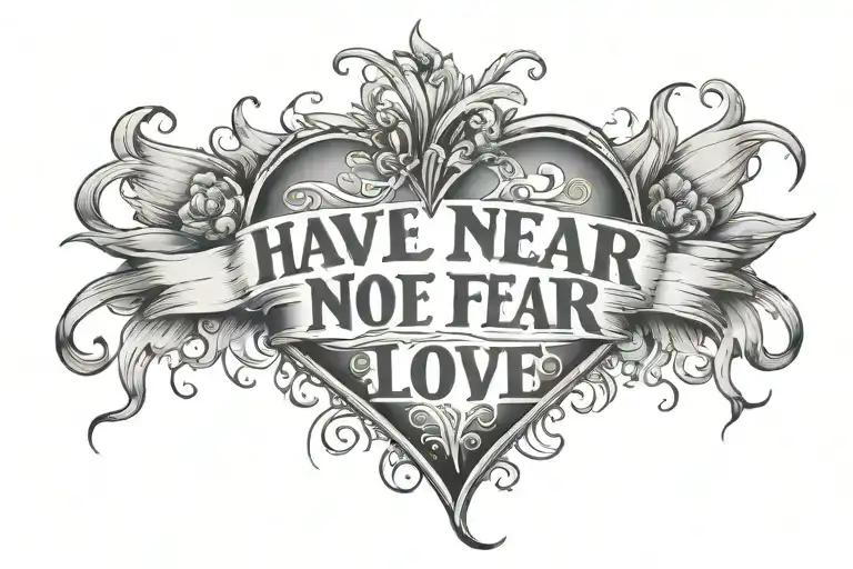 I Have No Fear I Have Only Love Heart