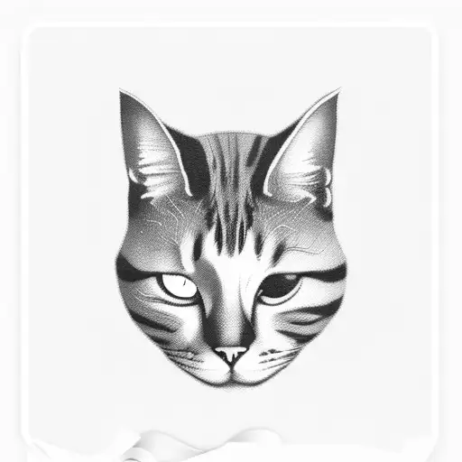 A Cinema Ticket With A Cat Silhouette Inside